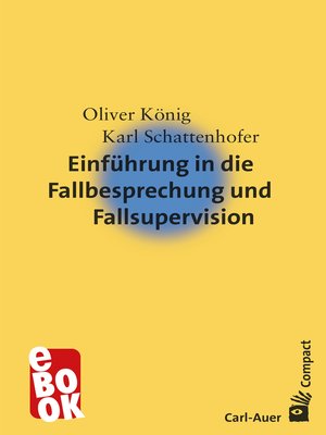 cover image of Einführung in die Fallbesprechung und Fallsupervision